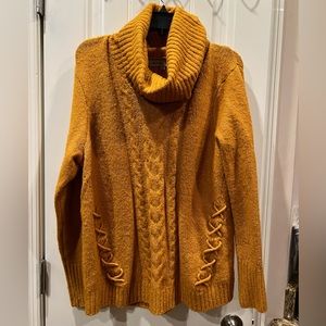 Absolutely Famous Gold Sweater Sz 1x